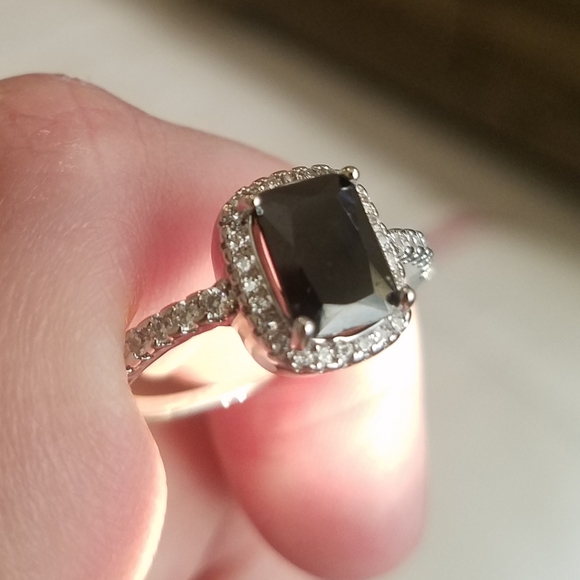 Goth Black Onyx Style Ring - Picture 3 of 7